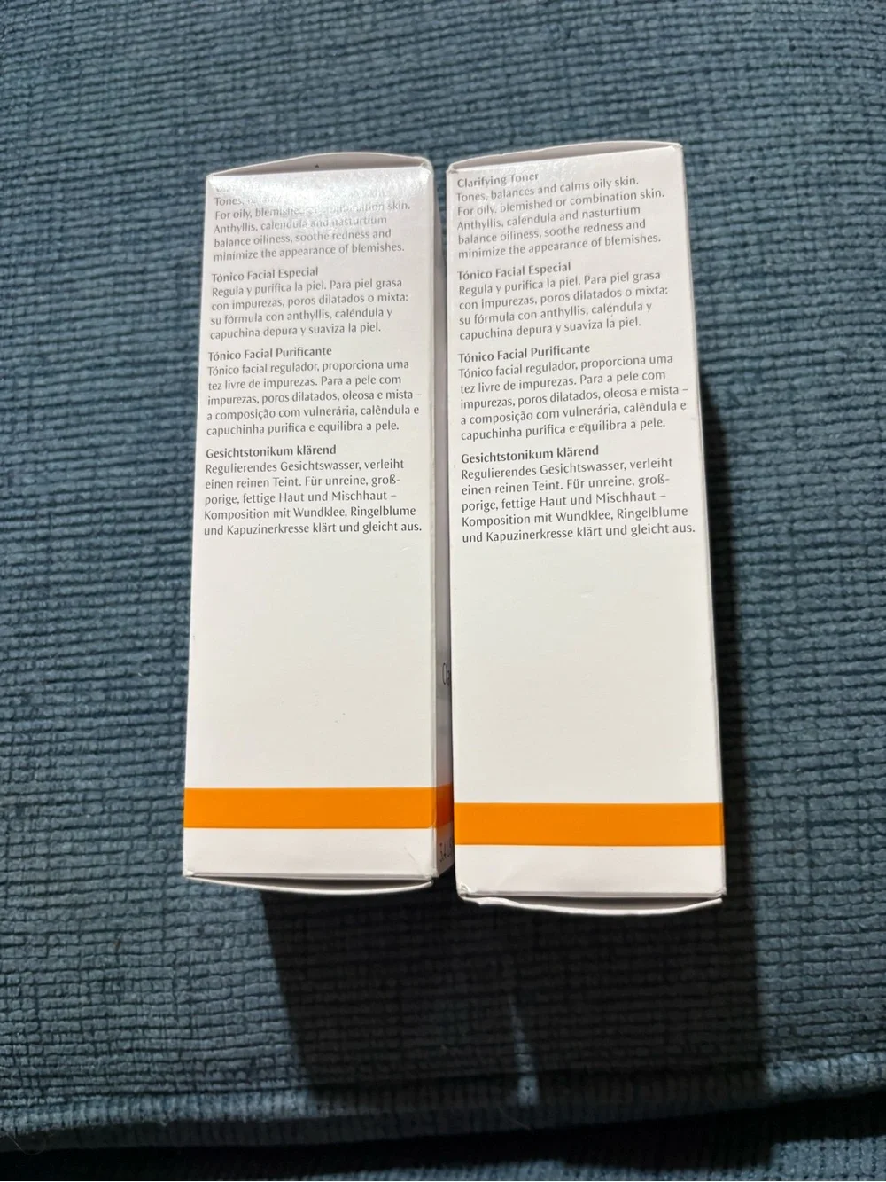 Dr. Hauschka Tónico Facial Especial — White with Orange Accent NEW WITH BOX